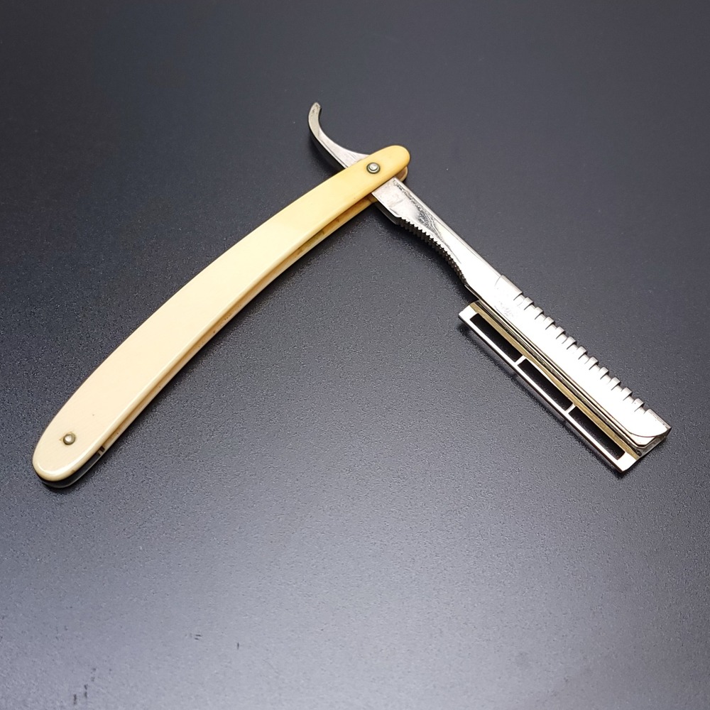 Vintage E. Weck & Son NY USA Straight Razor Folding Shaving Tool